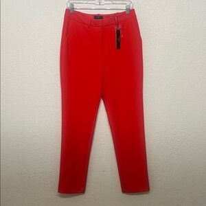 T Tahari Woman’s Size 8 Vibrant Red Ankle Pants